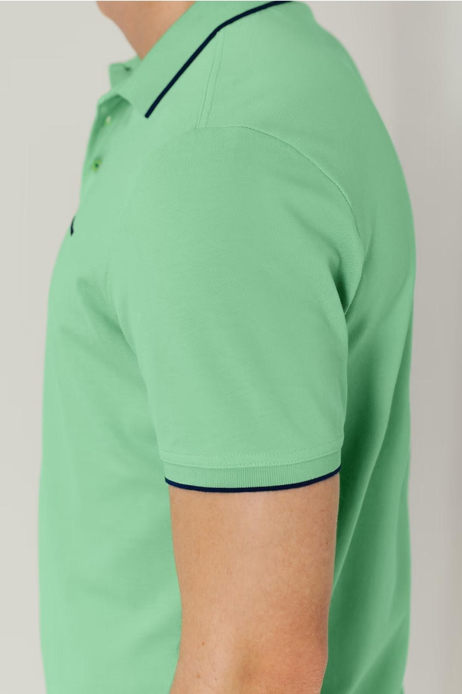 PIQUE POLO MET STREEPDETAILS 46115400 3400